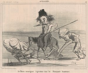 Russere tilskynder til landbrug af Honoré Daumier