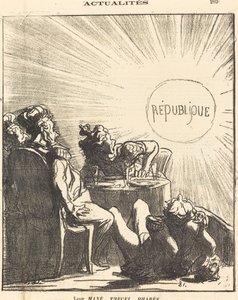Deres Mané, Thecel, Pharès af Honoré Daumier