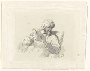 læsende mand af Honoré Daumier
