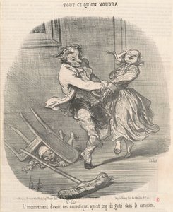 Ulempen ved at have tjenere... af Honoré Daumier