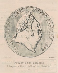 Louis-Philippe, sidste konge af franskmændene af Honoré Daumier