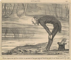 M. Coste, indså det ved at skyde af Honoré Daumier