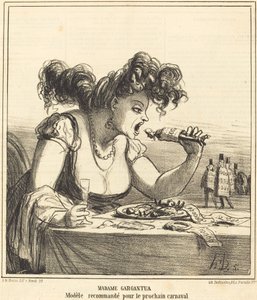 Fru Gargantua af Honoré Daumier