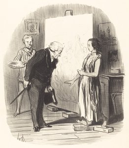 Frue, jeg har den ære! af Honoré Daumier
