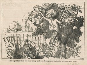 Men vi nyder ren lykke af Honoré Daumier