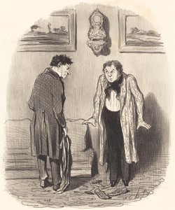 Men når jeg fortæller dig, at jeg ikke kan bevæge mine fødder... af Honoré Daumier