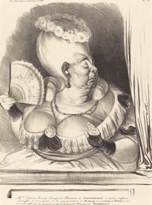 Fru Etienne-Goconde-Cunégonde-Bécassine af Honoré Daumier