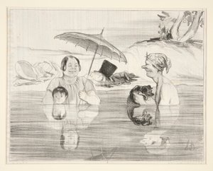Fru Greluche: Åh Gustave, hvad af Honoré Daumier