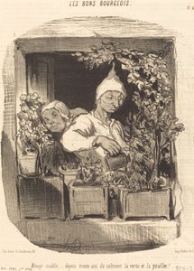 Husstandsmodel... af Honoré Daumier