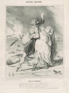 Sejrende Menelaos af Honoré Daumier