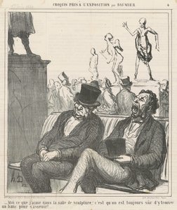 Mig, hvad jeg kan lide i skulpturrummet... af Honoré Daumier