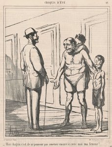 Min sorg er ikke i stand til at... af Honoré Daumier