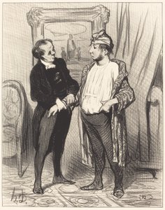 Min kære, jeg forsikrer dig om, at jeg... af Honoré Daumier