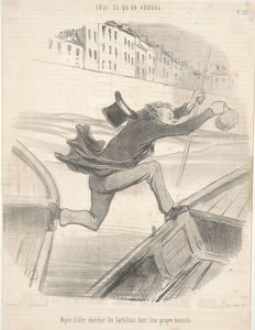 Midler til at hente vægtstængerne i deres eget hjem af Honoré Daumier