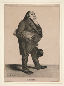 hr. Barthe, pl. 294 fra serien C?l?brit? de la karikatur (karikatur af Honoré Daumier