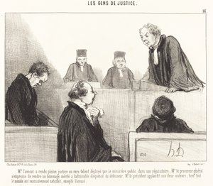Mr. Advokat har ydet fuld retfærdighed... af Honoré Daumier