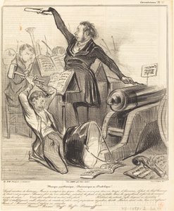 Pyroteknisk, karivarisk og djævelsk musik af Honoré Daumier