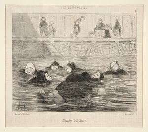 Nayades of the Seine, fra Les Baigneuses af Honoré Daumier