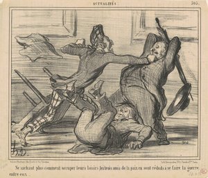 Ikke længere ved, hvordan man bruger deres fritid ... af Honoré Daumier