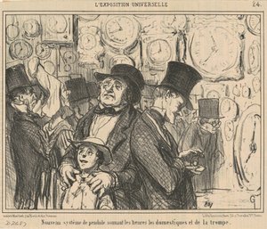 Nyt pendulsystem... af Honoré Daumier
