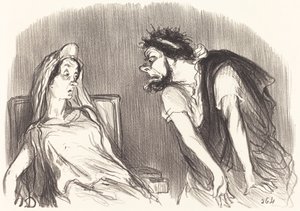 Ødipe af Honoré Daumier