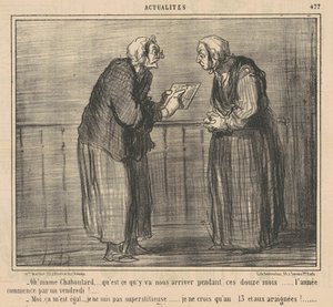 Åh! Mamechaboulard... hvad skal der ske... af Honoré Daumier