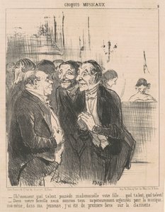 Åh! Sir, hvilket talent har... af Honoré Daumier