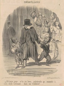 Åh! Far, far... her er en smuk... af Honoré Daumier
