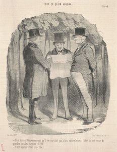 Regeringen fik at vide, at det ikke virkede... af Honoré Daumier