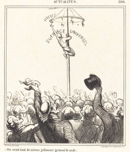Vi havde...pænt smurt masten af Honoré Daumier