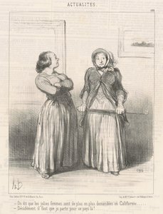 De siger smukke kvinder er... af Honoré Daumier