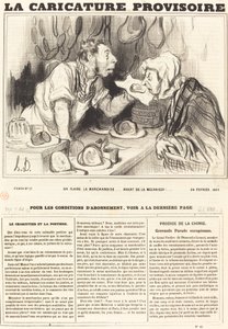 Vi lugter varerne... før vi mekaniserer dem!... af Honoré Daumier