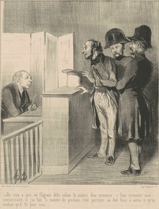 Du blev taget på fersk gerning... af Honoré Daumier