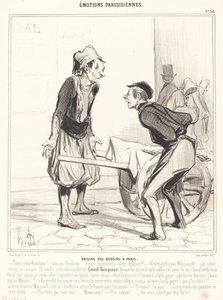 Bedoinernes oprindelse i Paris af Honoré Daumier