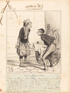 Bedoinernes oprindelse i Paris af Honoré Daumier