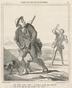 Hvor skal du hen? af Honoré Daumier