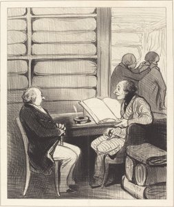 Ja, min kære Monsieur Badoulard, jeg vil... af Honoré Daumier