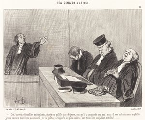 Ja, vi vil berøve denne forældreløse... af Honoré Daumier