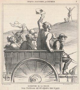 Åbning af jagten af Honoré Daumier