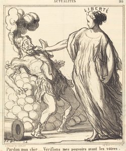 Undskyld min kære... af Honoré Daumier