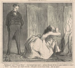 Tilgiv mig, åh min gud! ... af Honoré Daumier