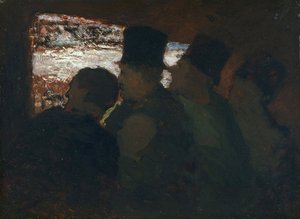 ""Parterre"" Publikum i teatret Maleri af Honore Daumier (1808-1879) 1858 National Museum of Western Art, Tokyo Japan af Honoré Daumier