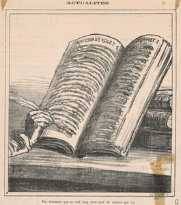 Ikke underligt at det er langt... af Honoré Daumier