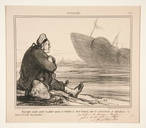 Betalt passager? hans sted at gå hen? New York, på af Honoré Daumier