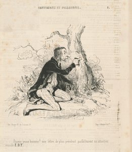 Stakkels unge mand! af Honoré Daumier