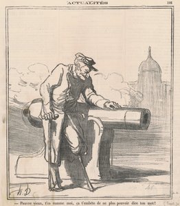 Stakkels gamle! Du er ligesom mig... af Honoré Daumier
