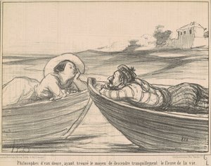 Ferskvandsfilosoffer... af Honoré Daumier