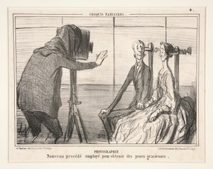 Fotografering. Ny proces brugt til at opnå yndefulde positurer fra parisiske skitser af Honoré Daumier