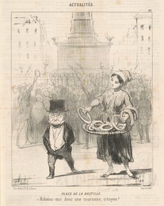 Bastilles sted af Honoré Daumier