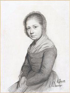 Portræt af en pige (Jeannette) af Honoré Daumier